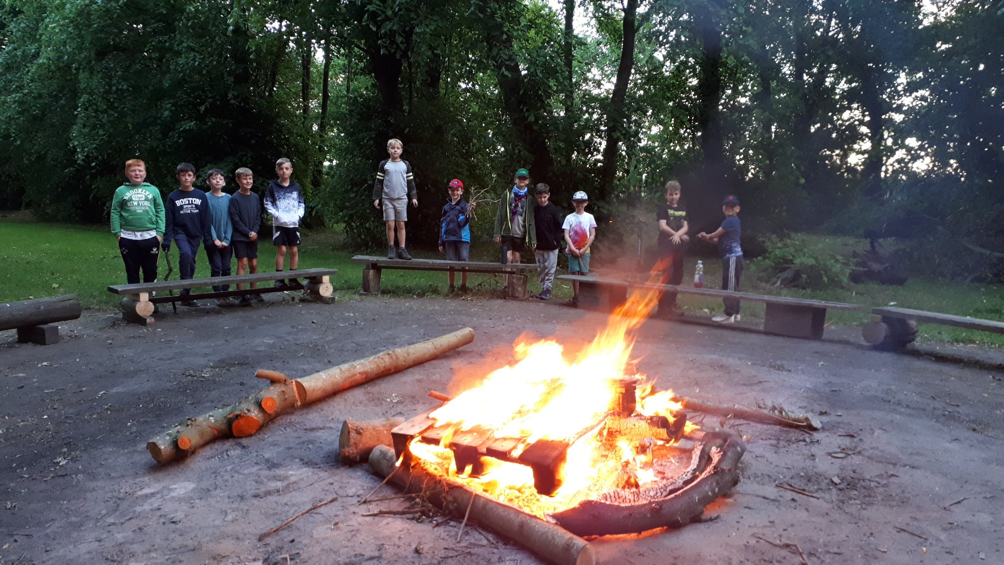 Camping fun for Cubs at West Hall
