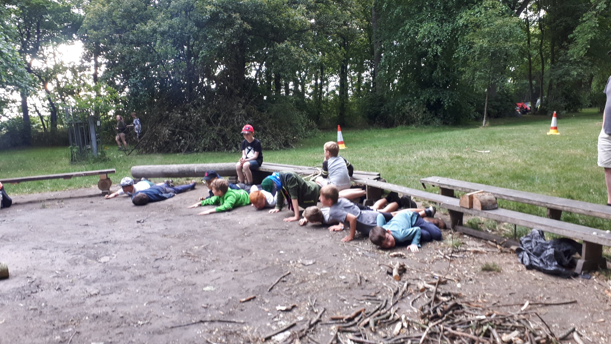 Camping fun for Cubs at West Hall