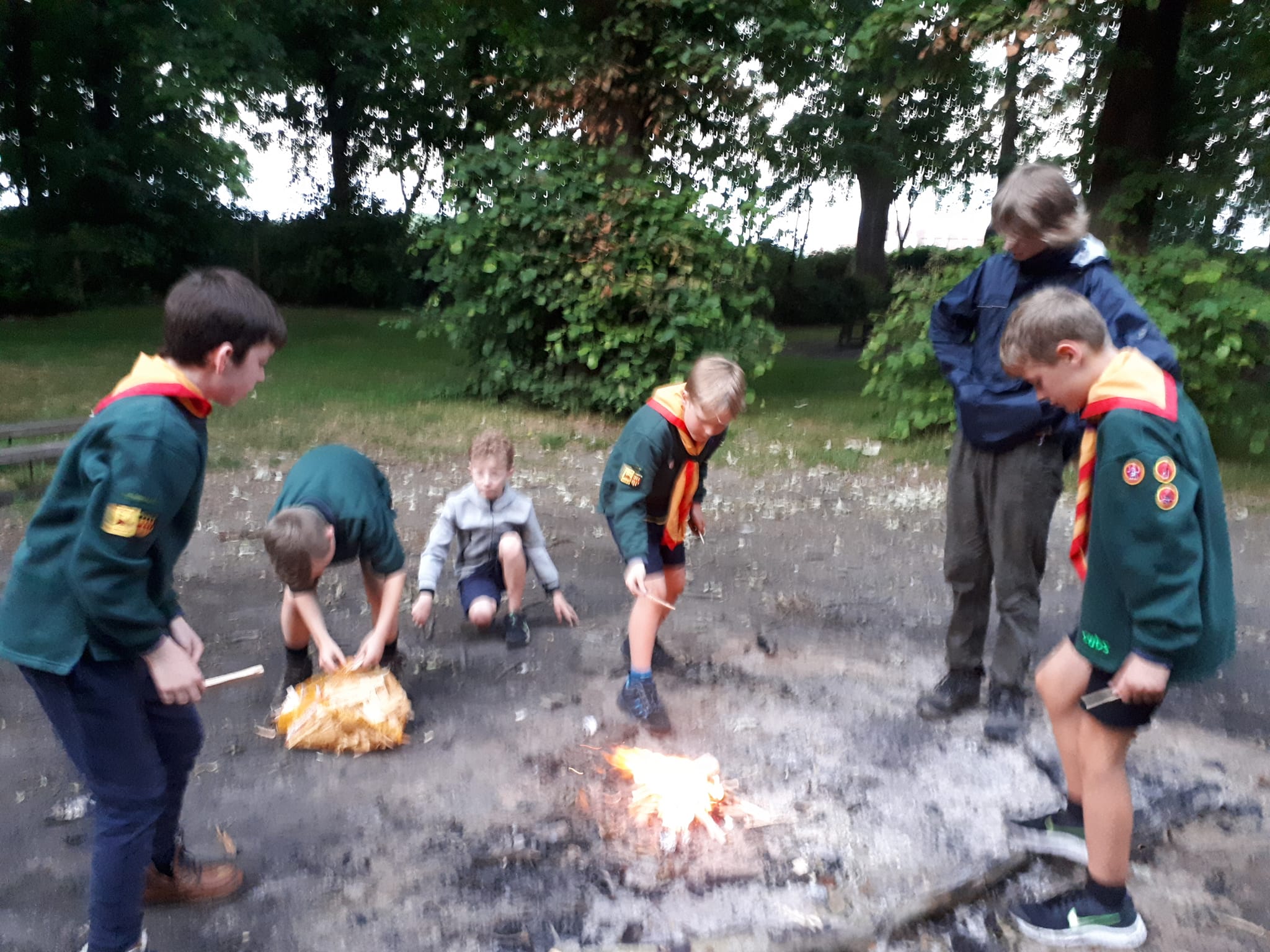 Camping fun for Cubs at West Hall