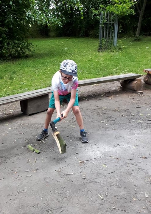 Camping fun for Cubs at West Hall