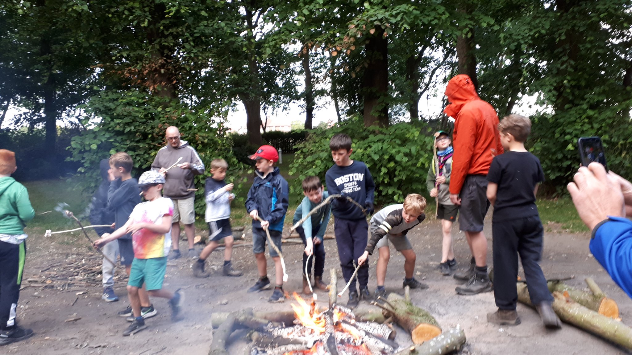Camping fun for Cubs at West Hall