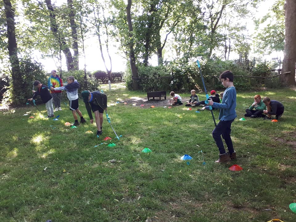 Camping fun for Cubs at West Hall